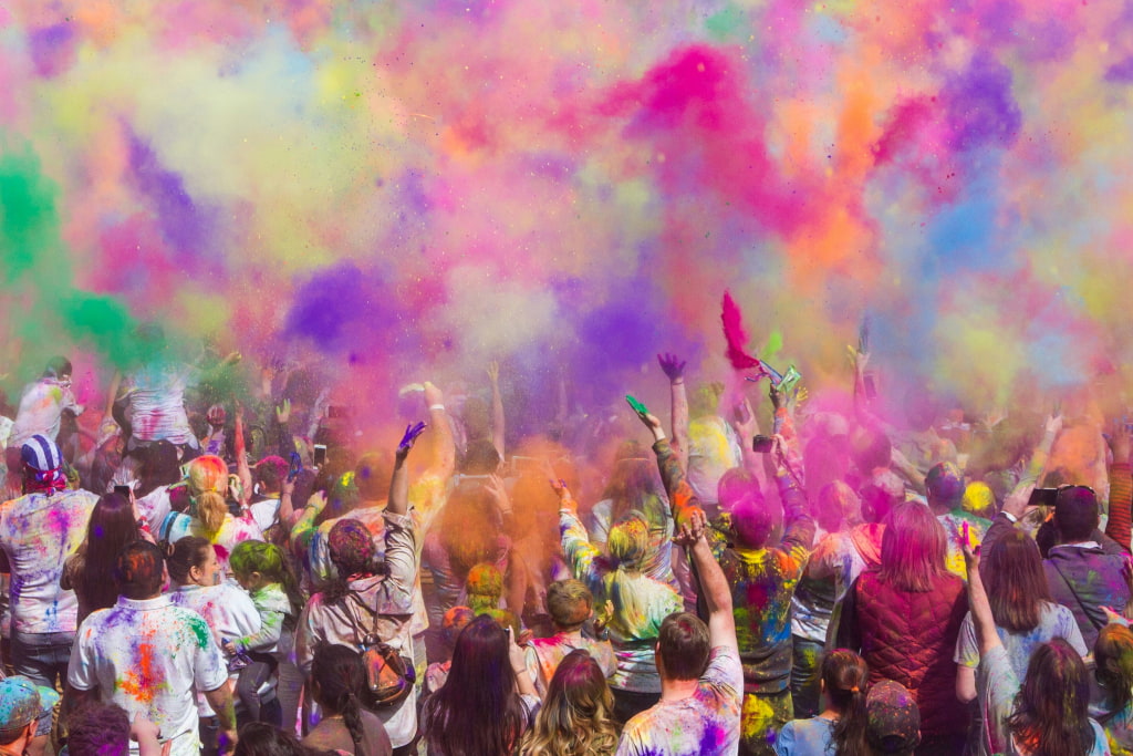 Holi fête des couleurs en Inde