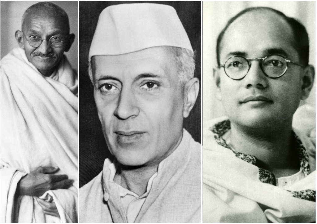 gandhi nehru bose